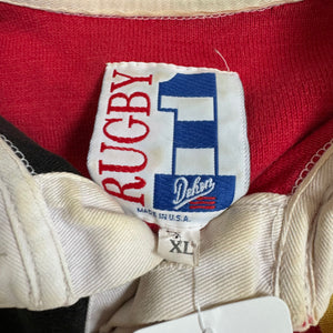 WESTSIDE STOREY VINTAGE | VINTAGE 90'S KC CHIEFS RUGBY COLLAR POLO SHIRT - RED - Westside Storey