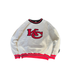 WESTSIDE STOREY VINTAGE | VINTAGE 90'S KC CHIEFS LEGENDS DETAILED SWEATSHIRT *SOME MARKS - WHITE - Westside Storey