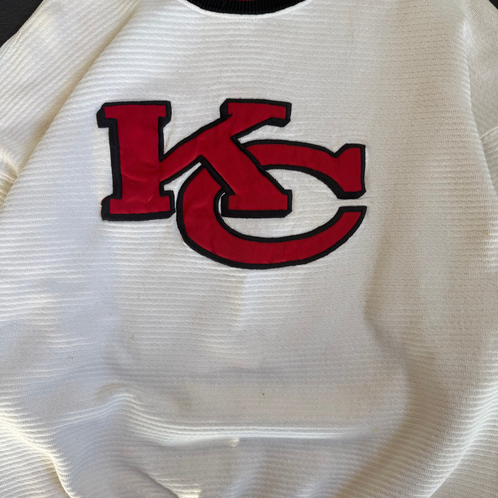 WESTSIDE STOREY VINTAGE | VINTAGE 90'S KC CHIEFS LEGENDS DETAILED SWEATSHIRT *SOME MARKS - WHITE - Westside Storey