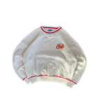 WESTSIDE STOREY VINTAGE | VINTAGE 90'S KC CHIEFS NUTMEG CABLE KNIT SWEATER - WHITE - Westside Storey