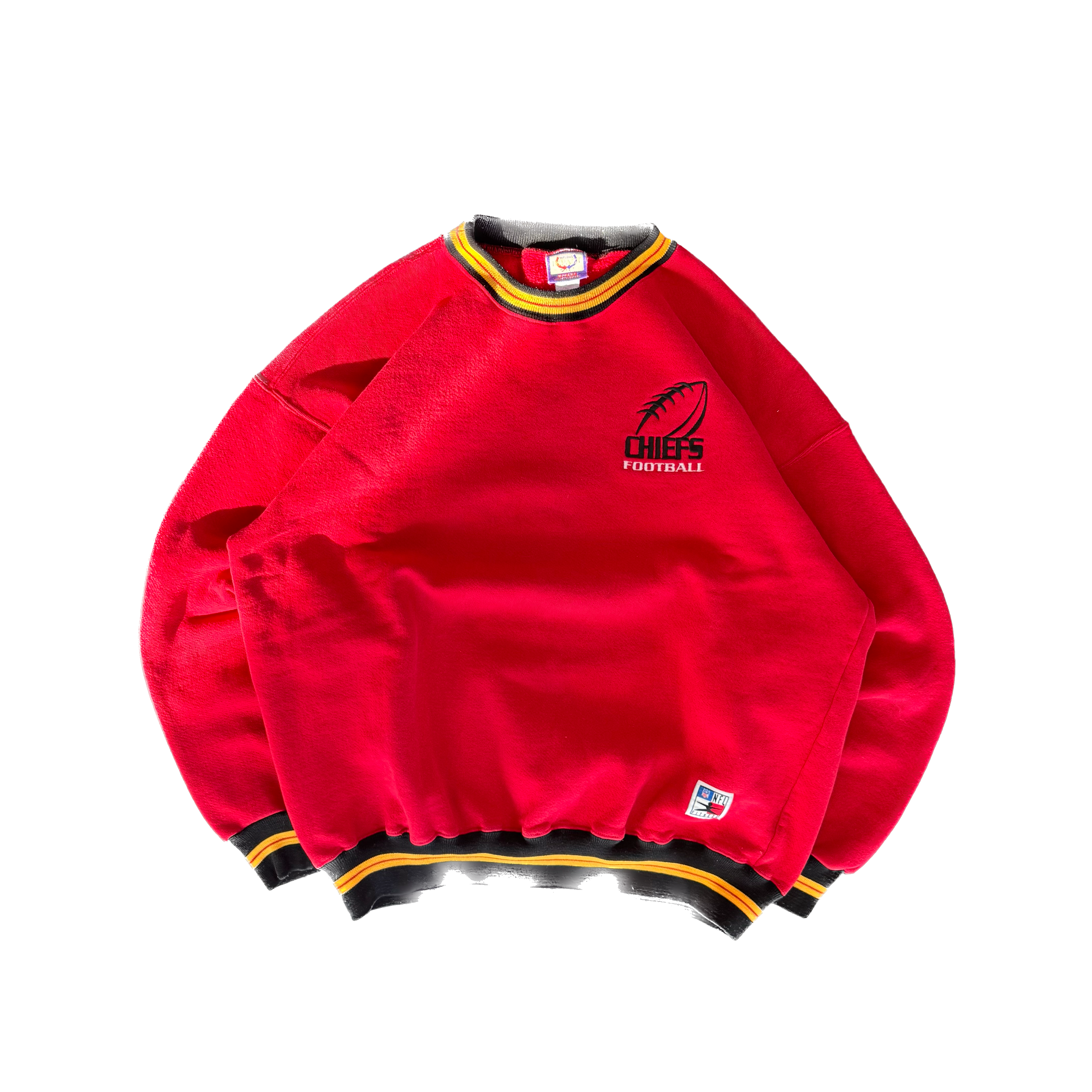 WESTSIDE STOREY VINTAGE | VINTAGE 90'S KC CHIEFS LEGENDS NFL FITNESS SWEATSHIRT - RED - Westside Storey