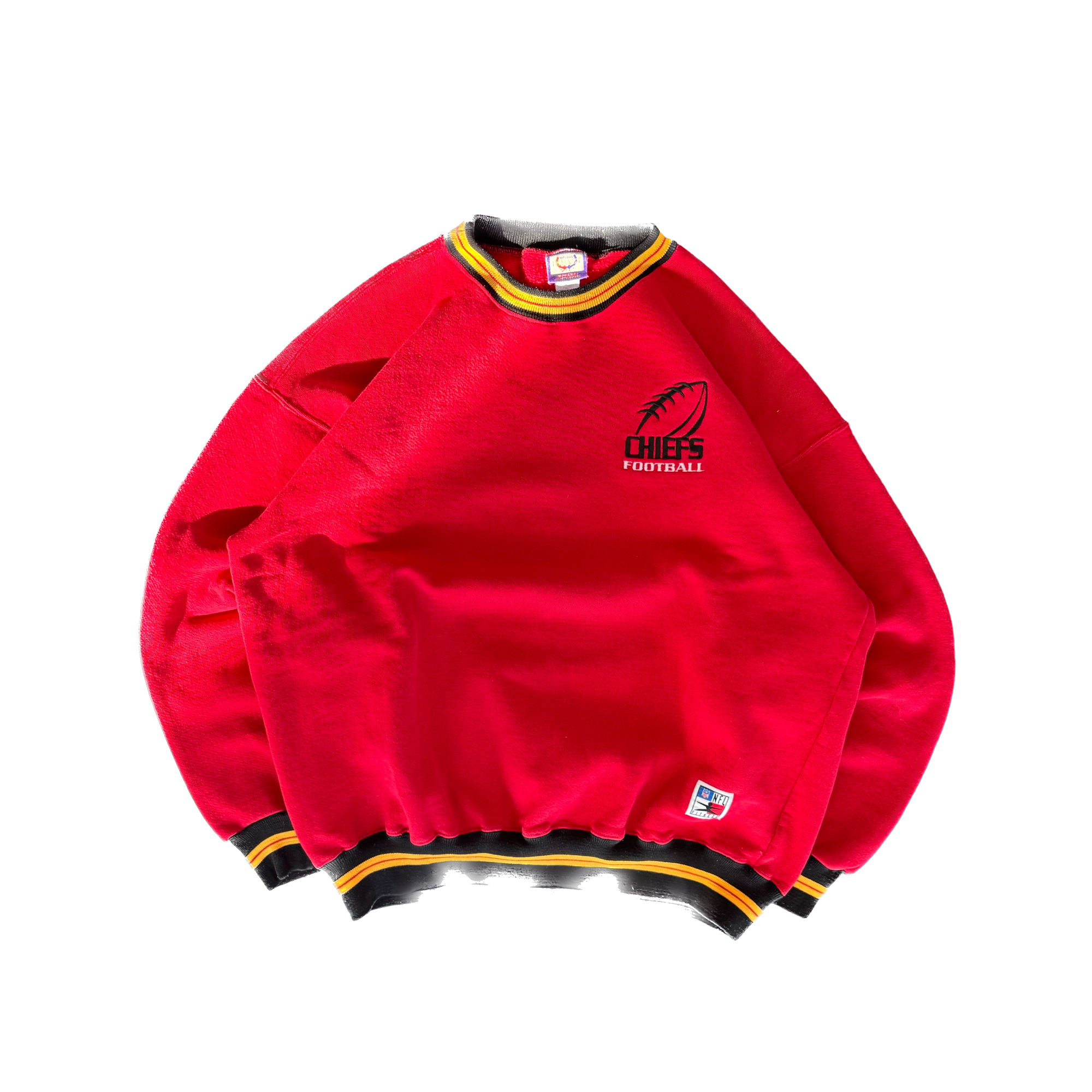 WESTSIDE STOREY VINTAGE | VINTAGE 90'S KC CHIEFS LEGENDS NFL FITNESS SWEATSHIRT - RED - Westside Storey