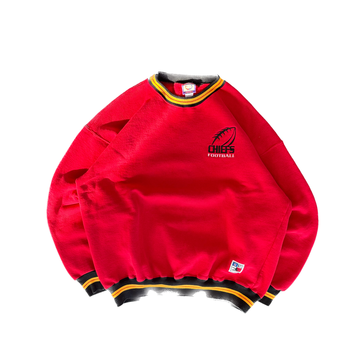 WESTSIDE STOREY VINTAGE | VINTAGE 90'S KC CHIEFS LEGENDS NFL FITNESS SWEATSHIRT - RED