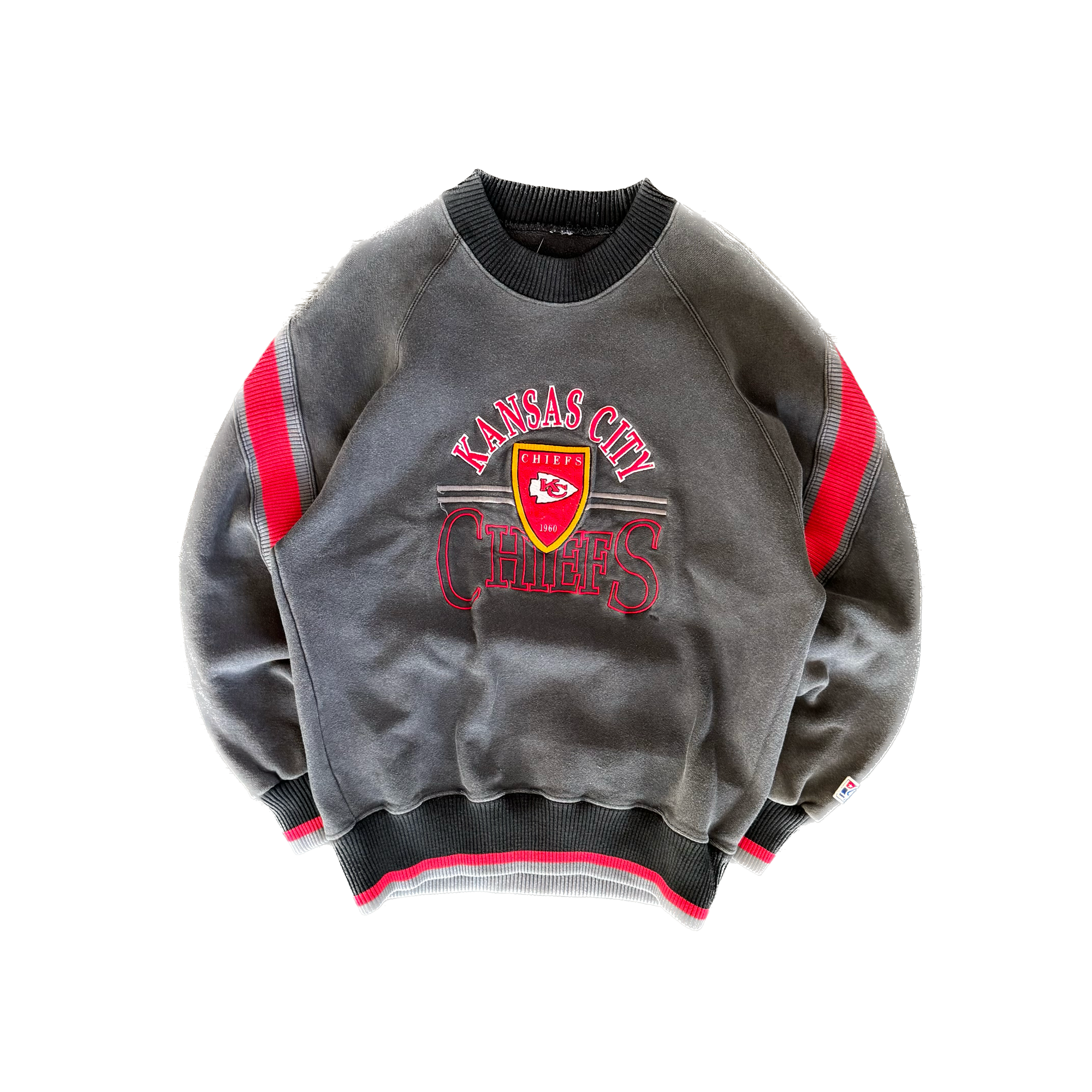 WESTSIDE STOREY VINTAGE | VINTAGE 90'S KC CHIEFS THE GAME HEAVY DETAILED SWEATSHIRT - BLACK - Westside Storey