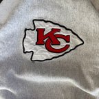 WESTSIDE STOREY VINTAGE | VINTAGE 90'S KC CHIEFS THE GAME DETAILED HEAVY SWEATSHIRT - GRAY - Westside Storey