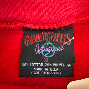 WESTSIDE STOREY VINTAGE | VINTAGE 90'S KC CHIEFS OVERSIZED TWEETYBIRD SPELLOUT SWEATSHIRT - RED - Westside Storey