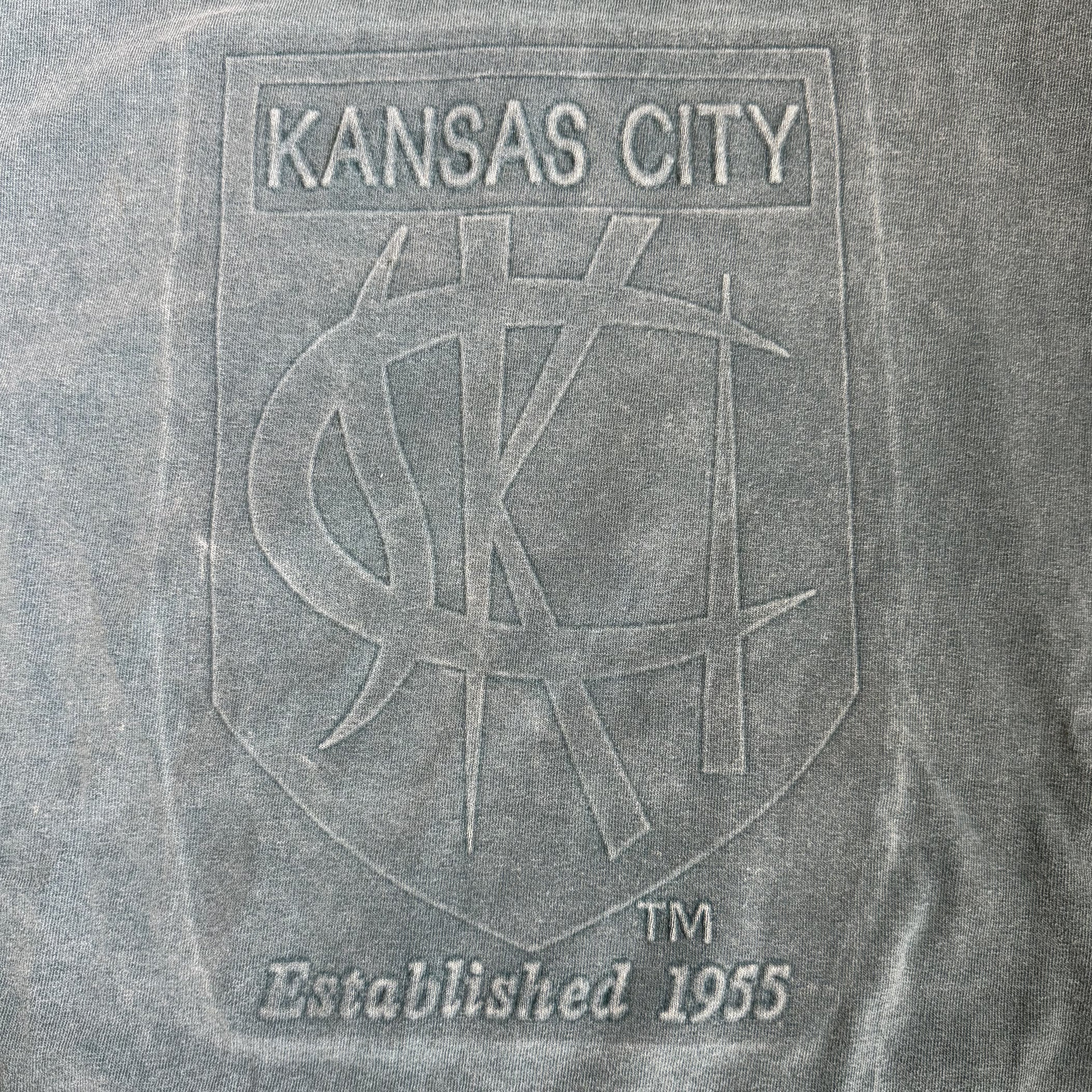 WESTSIDE STOREY VINTAGE | VINTAGE 90'S SKI KC T-SHIRT - GREY - Westside Storey