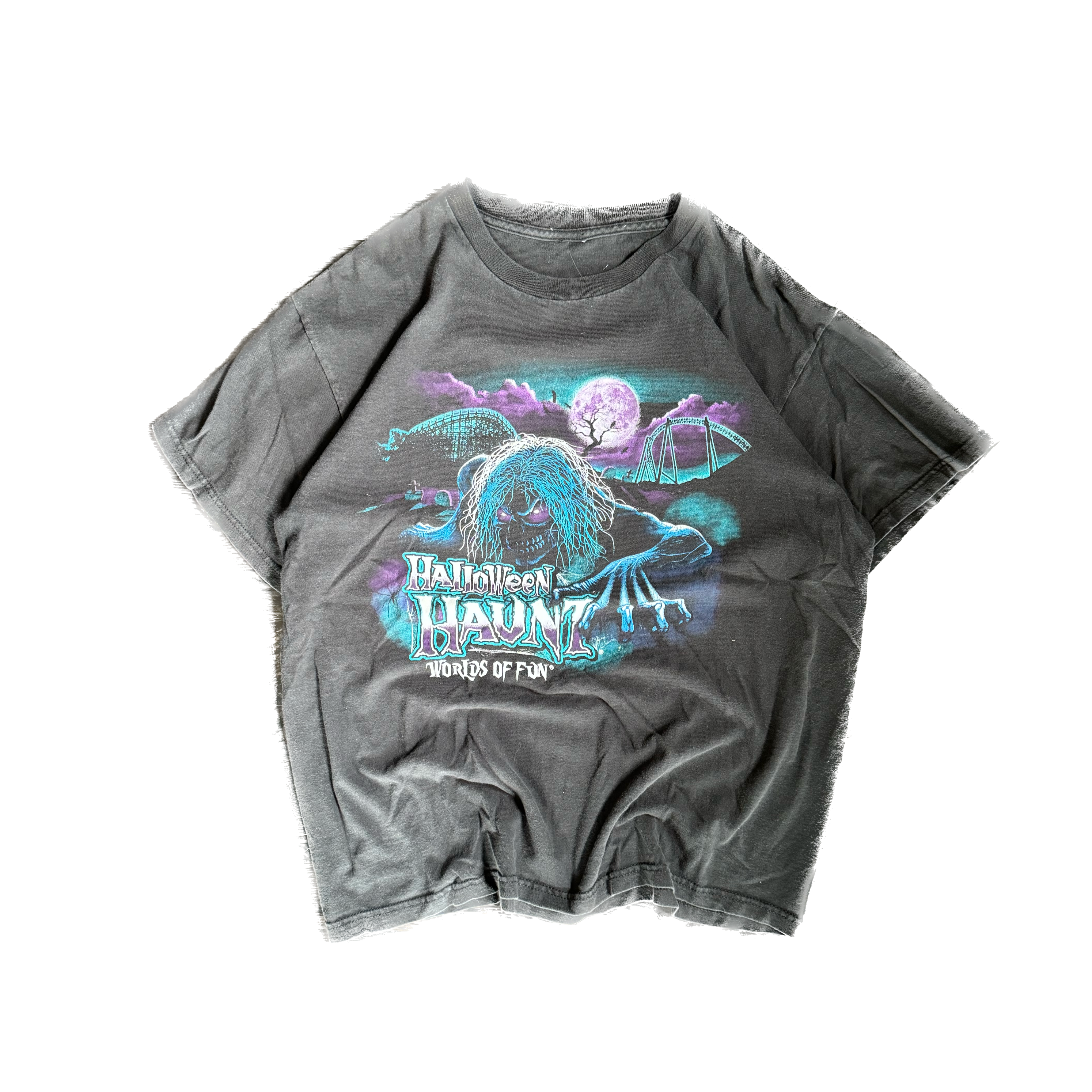 WESTSIDE STOREY VINTAGE | VINTAGE WORLDS OF FUN HALLOWEEN T-SHIRT - BLACK - Westside Storey