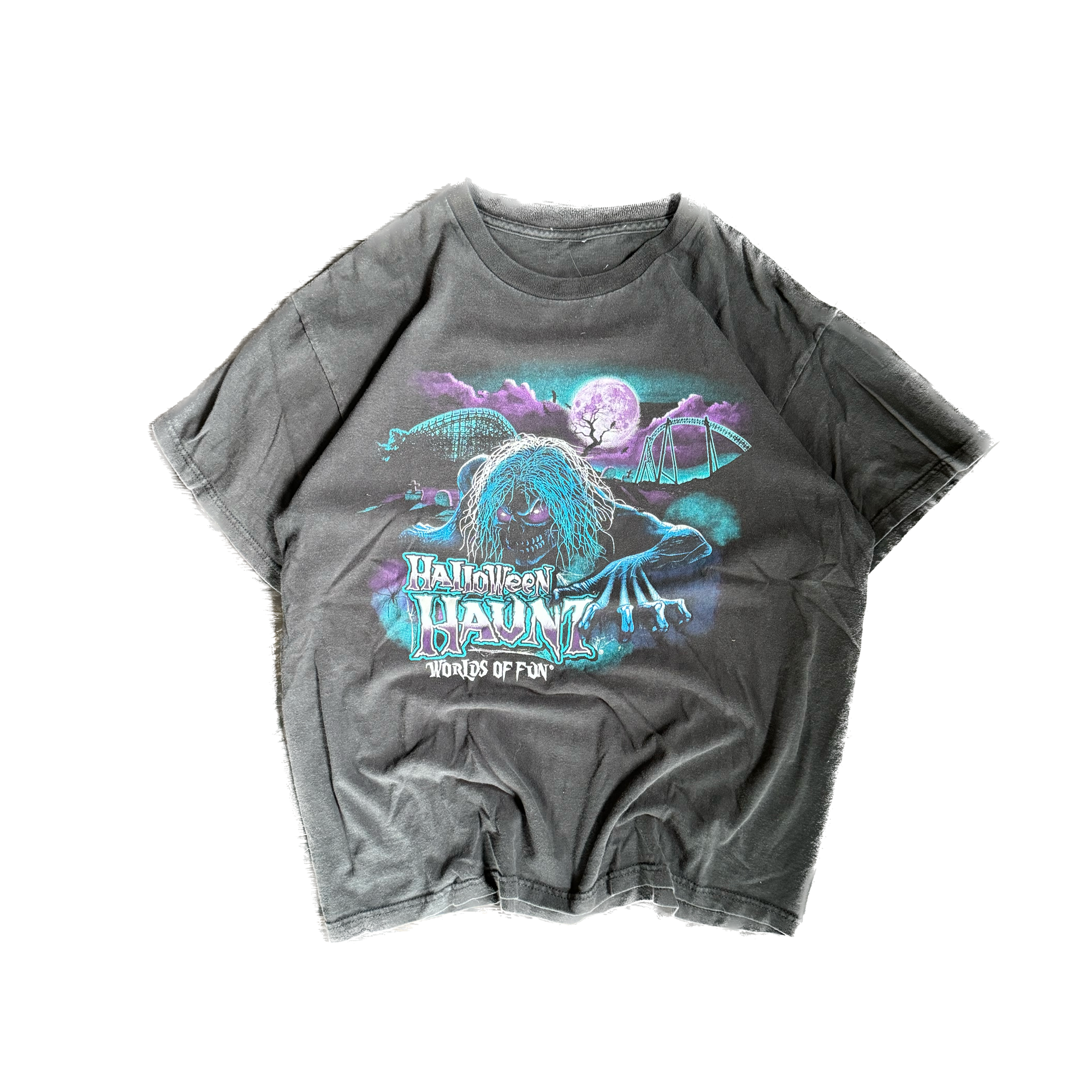 WESTSIDE STOREY VINTAGE | VINTAGE WORLDS OF FUN HALLOWEEN T-SHIRT - BLACK - Westside Storey