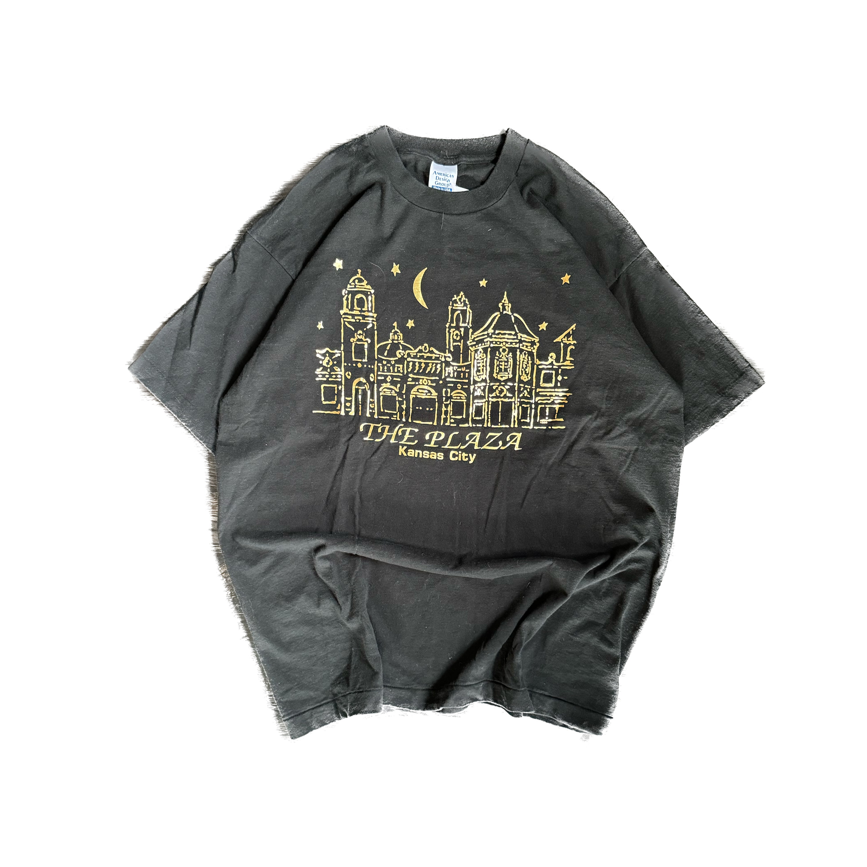 WESTSIDE STOREY VINTAGE | VINTAGE 90'S PLAZA - KC T-SHIRT - BLACK - Westside Storey