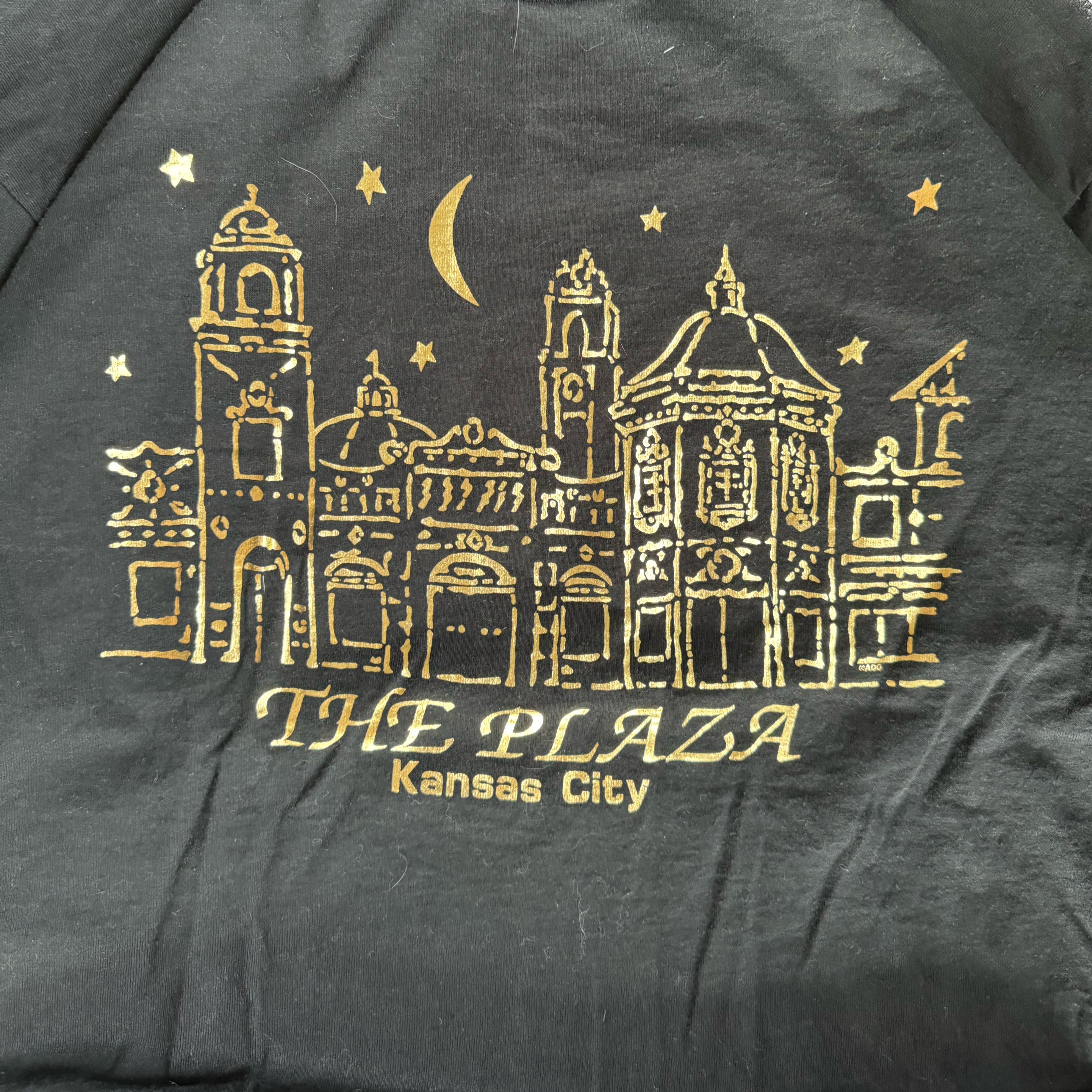 WESTSIDE STOREY VINTAGE | VINTAGE 90'S PLAZA - KC T-SHIRT - BLACK - Westside Storey