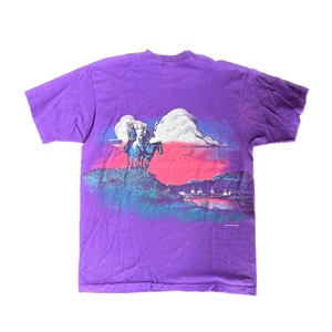 WESTSIDE STOREY VINTAGE |VINTAGE 90'S AOP KANSAS SHIRT- PURPLE - Westside Storey