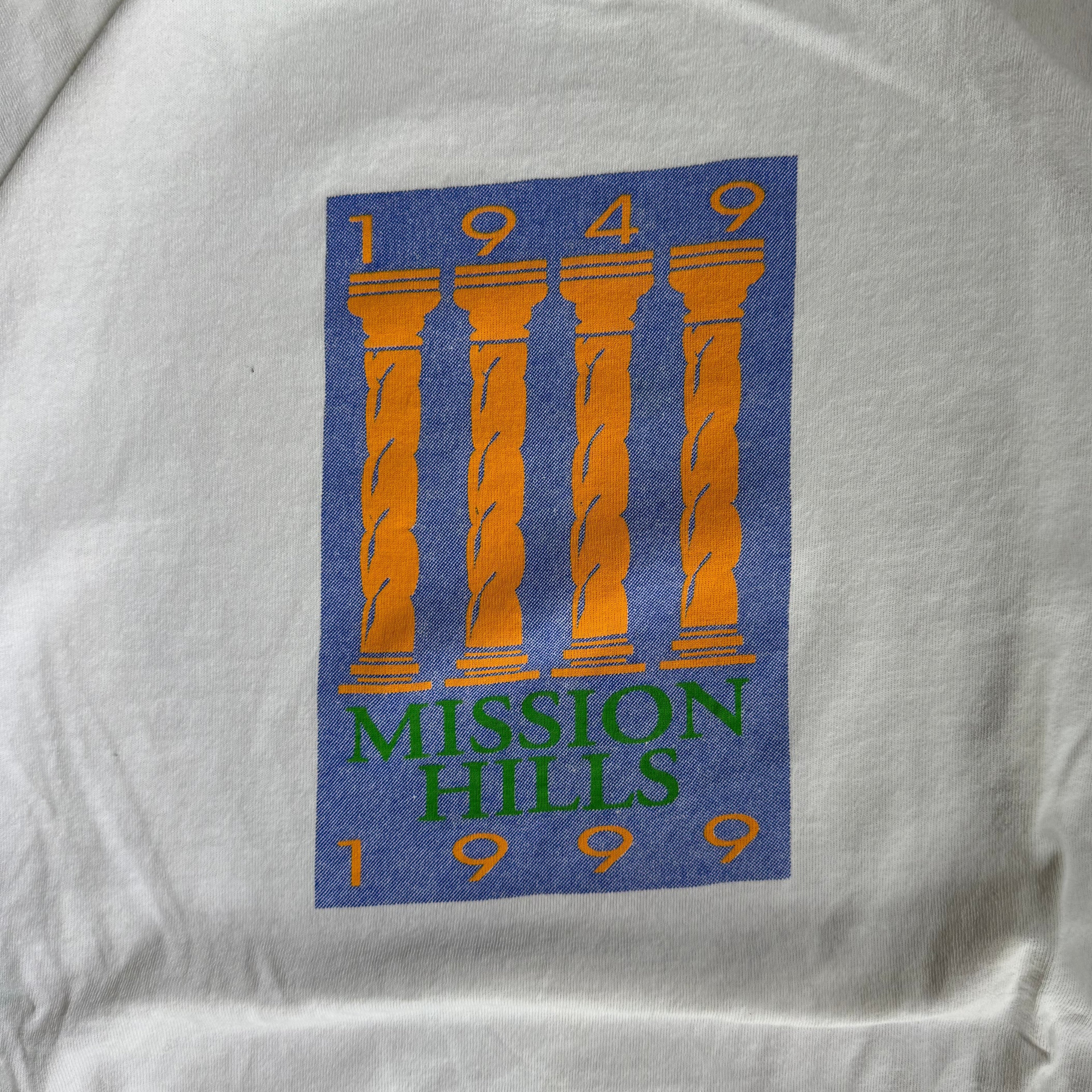 WESTSIDE STOREY VINTAGE | VINTAGE 1999 KC MISSION HILLS KS T-SHIRT - WHITE - Westside Storey
