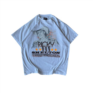 WESTSIDE STOREY VINTAGE | VINTAGE AUTOGRAPH RICKY SHELTON T-SHIRT -WHITE - Westside Storey