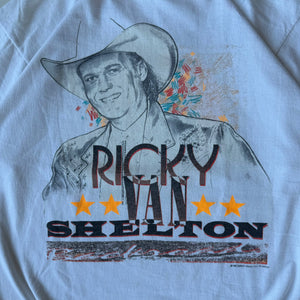 WESTSIDE STOREY VINTAGE | VINTAGE AUTOGRAPH RICKY SHELTON T-SHIRT -WHITE - Westside Storey