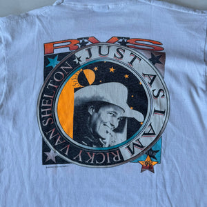 WESTSIDE STOREY VINTAGE | VINTAGE AUTOGRAPH RICKY SHELTON T-SHIRT -WHITE - Westside Storey