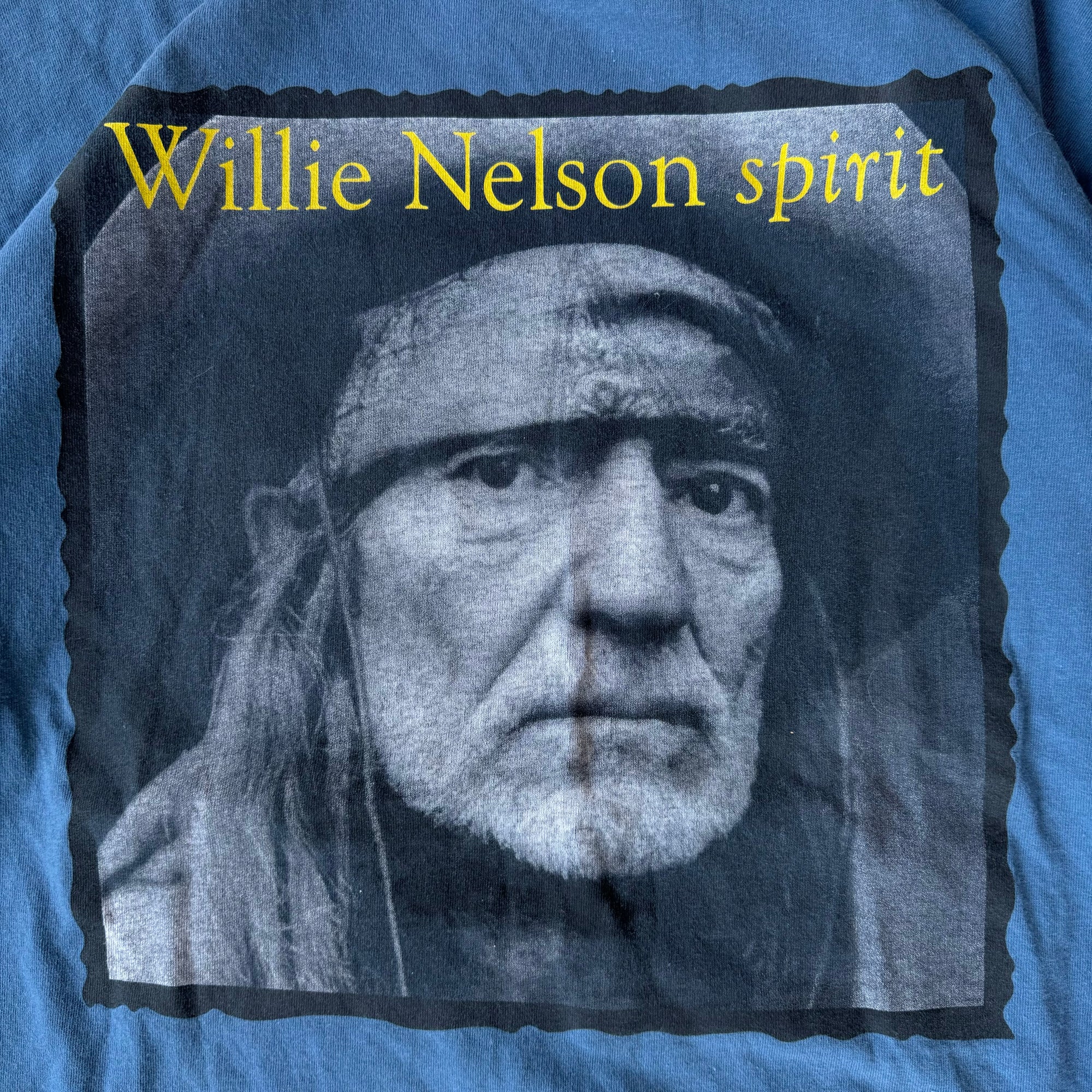 WESTSIDE STOREY VINTAGE | VINTAGE WILLIE NELSON SPIRIT T-SHIRT - BLUE -  Westside Storey