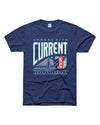 CHARLIE HUSTLE | KC CURRENT BRIDGE TEE - NAVY