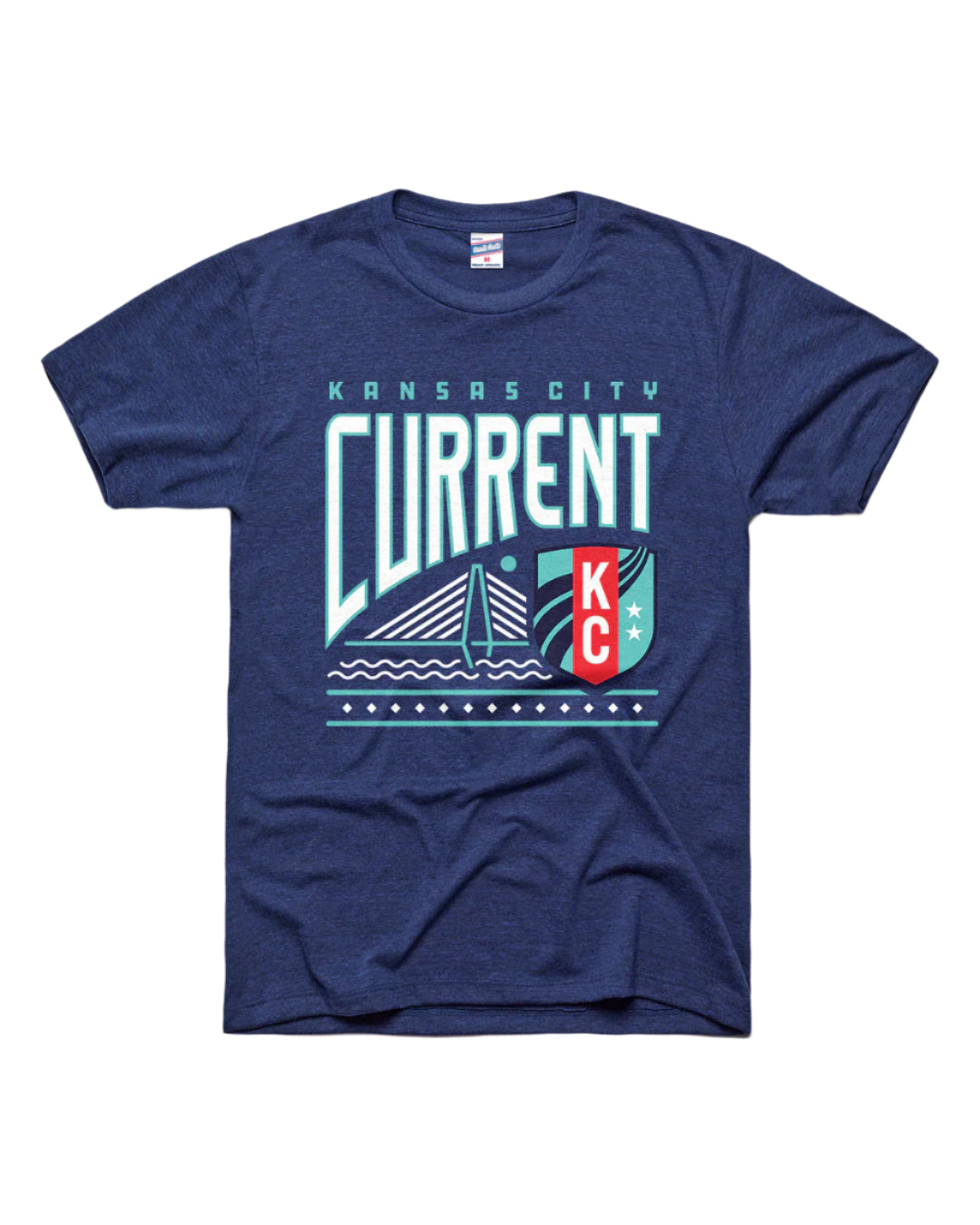 CHARLIE HUSTLE | KC CURRENT BRIDGE TEE - NAVY - Westside Storey
