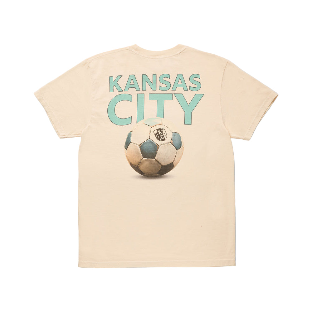 SANDLOT l KANSAS CITY CURRENT SOCCER BALL VINTAGE T-SHIRT - OFF-WHITE Sandlot
