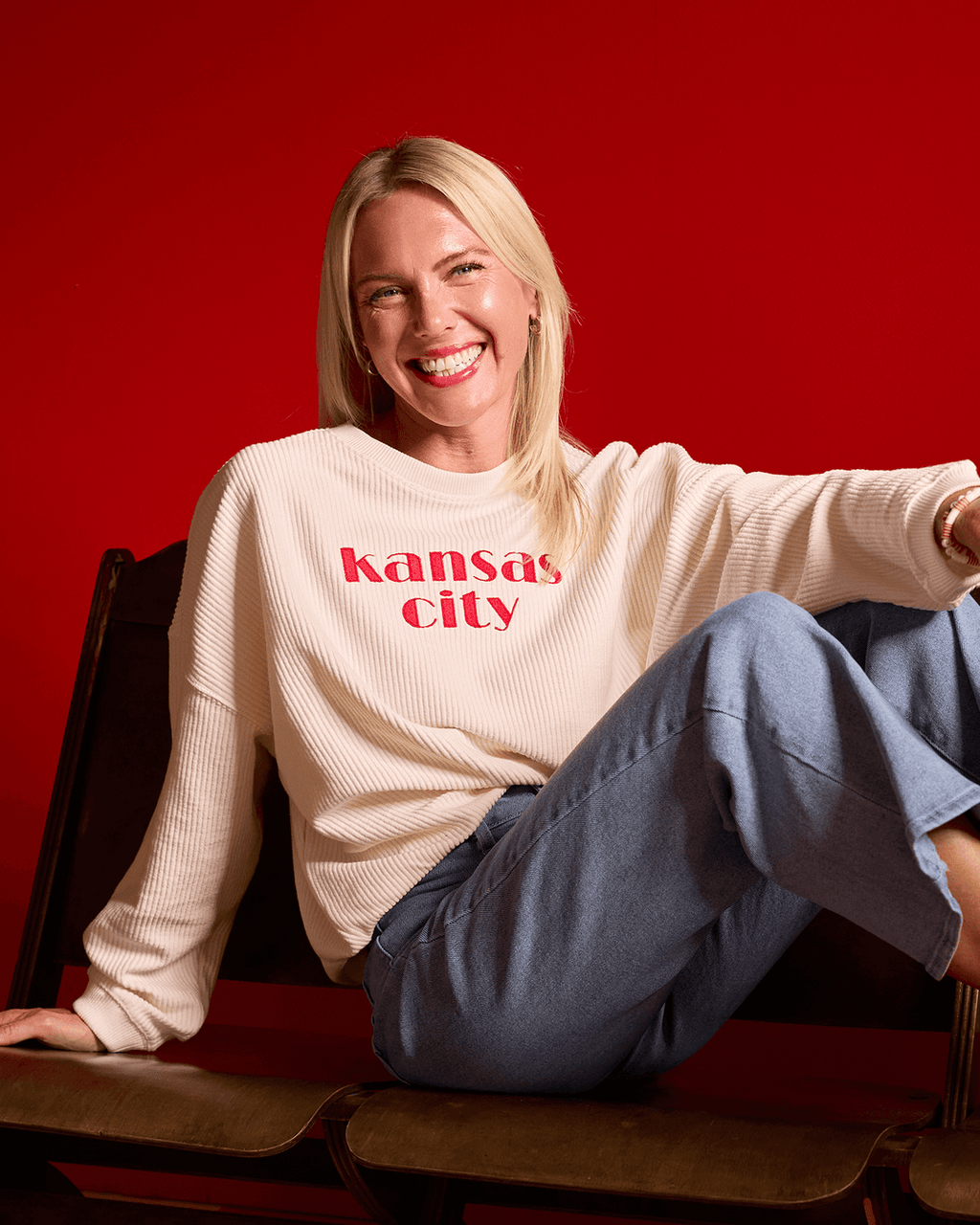 CHARLIE HUSTLE | KANSAS CITY CORDED CREW - IVORY Charlie Hustle