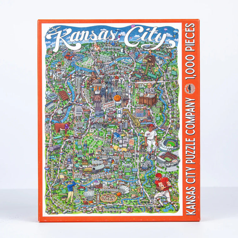 KANSAS CITY PUZZLE COMPANY | KANSAS CITY MAP - 1000 PIECE PUZZLE - Westside Storey
