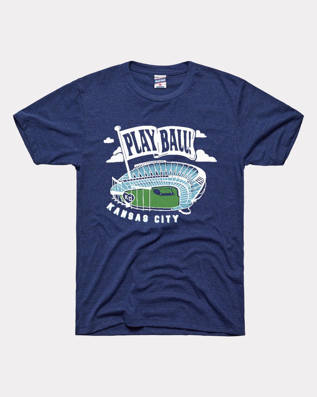 CHARLIE HUSTLE | PLAY BALL! STADIUM TEE - NAVY Charlie Hustle