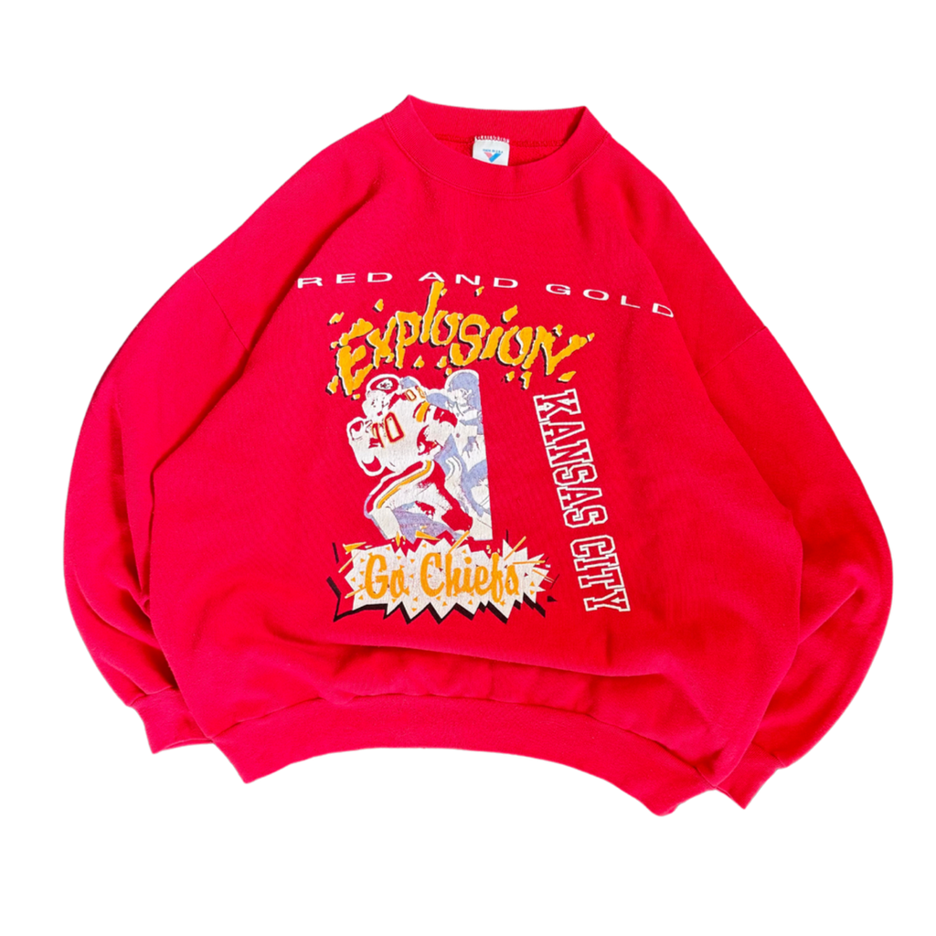 WESTSIDE STOREY VINTAGE | VINTAGE 90'S KC CHIEFS EXPLOSION - RED - Westside Storey