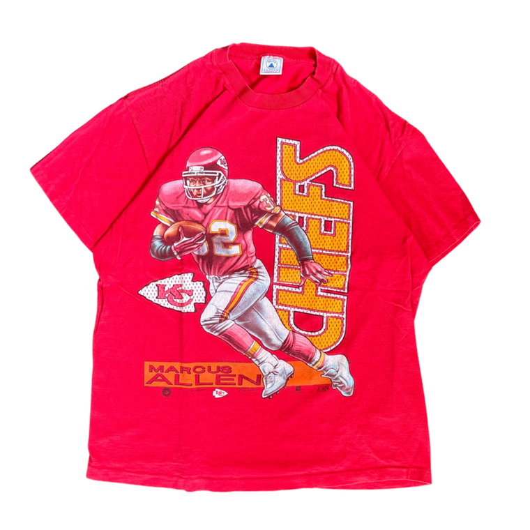 WESTSIDE STOREY VINTAGE | VINTAGE 1996 MARCUS ALLEN KC CHIEFS T-SHIRT - RED