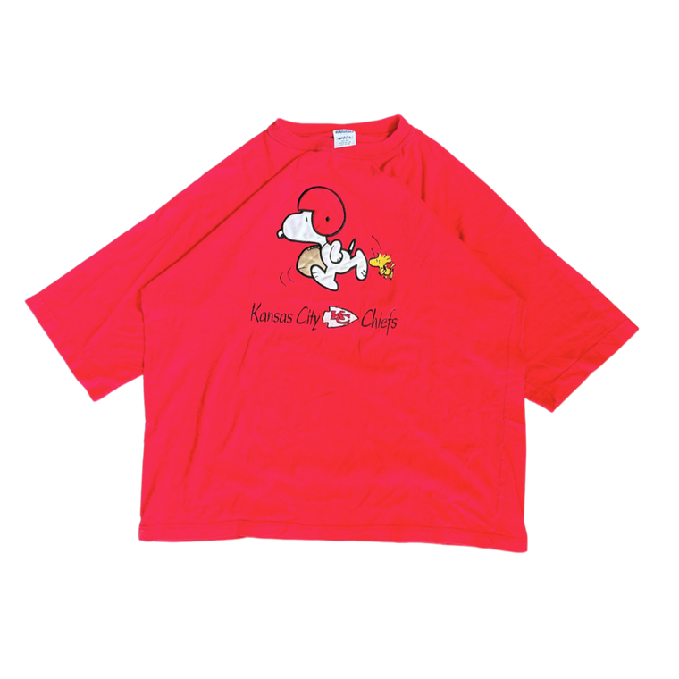 WESTSIDE STOREY VINTAGE | VINTAGE 90'S SNOOPY KC CHIEFS T-SHIRT - RED