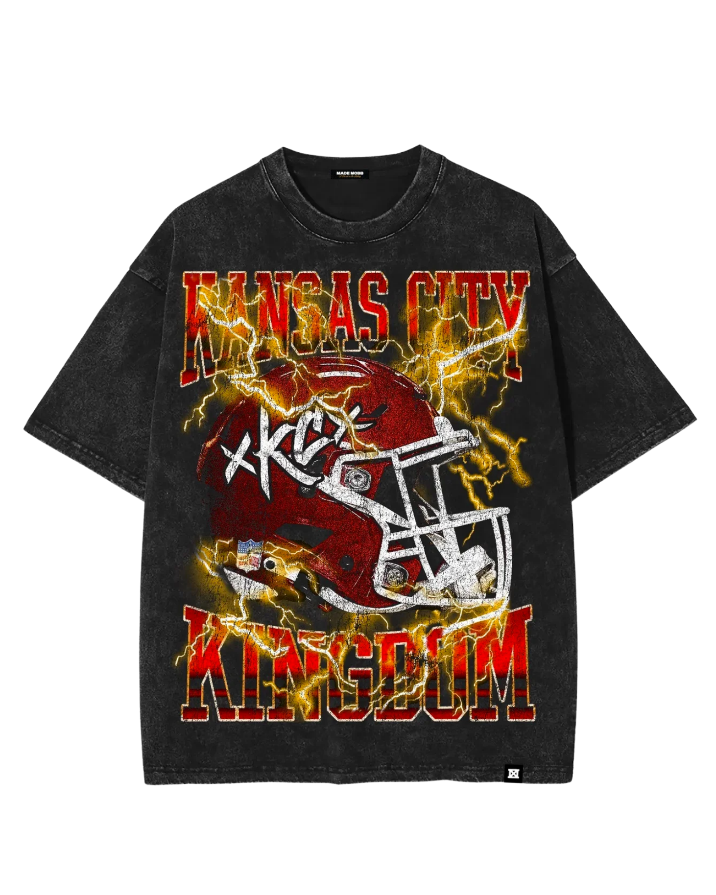 MADE MOBB | KINGDOM HELMET TEE - BLACK Made Mobb