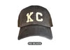 1KC | DISTRESSED BASEBALL HAT - PIGMENT DYED BLACK