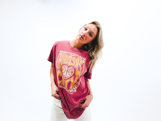 1KC | TACHA TEE - CRIMSON - Westside Storey