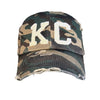 1KC | DISTRESSED BASEBALL HAT - CAMO