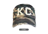 1KC | DISTRESSED BASEBALL HAT - CAMO