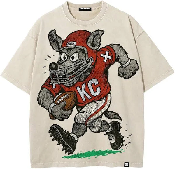 MADE MOBB | KC WOLFER TEE (CREAM) Made Mobb