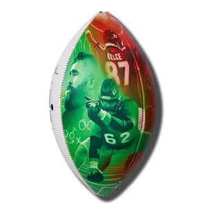 JASON AND TRAVIS KELCE OFFICIAL REPLICA COLLECTIBLE FOOTBALL - Westside Storey