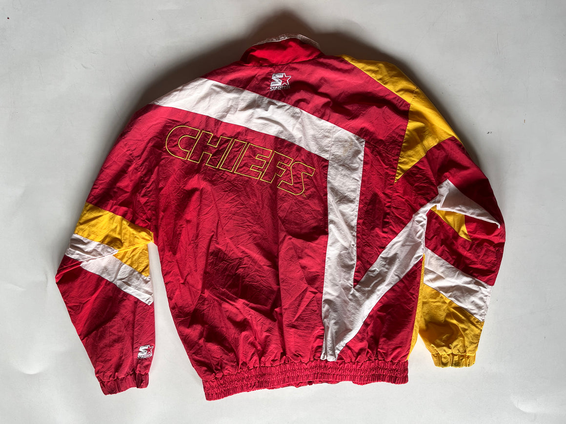 WESTSIDE STOREY VINTAGE  VINTAGE 90'S STARTER CHIEFS SATIN JACKET -  Westside Storey