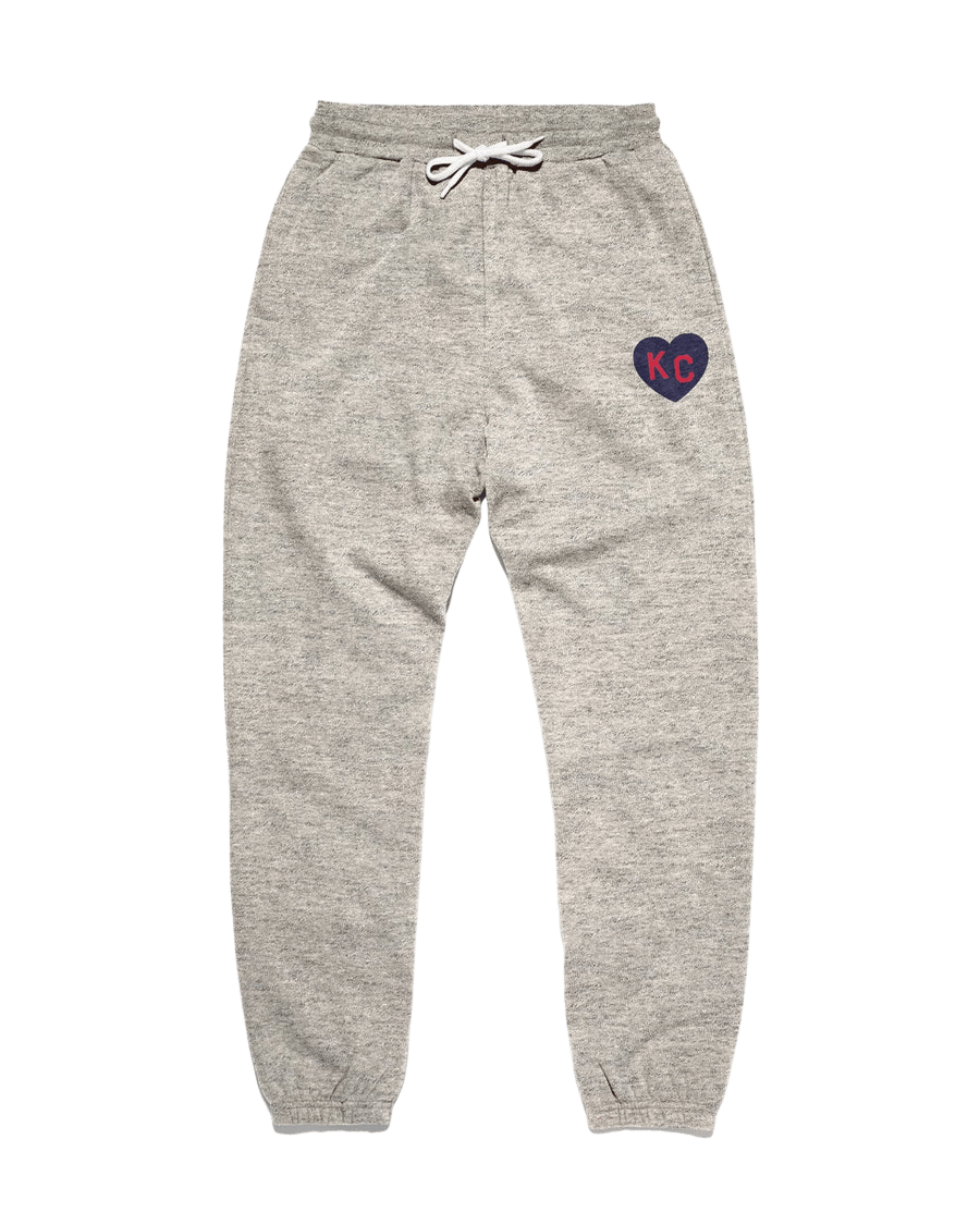 Grey & Navy KC Heart by Charlie Hustle