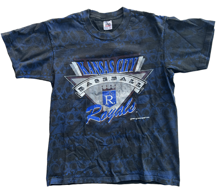Kansas City Royals Distressed Vintage logo T-shirt 6 Sizes S-3XL!!