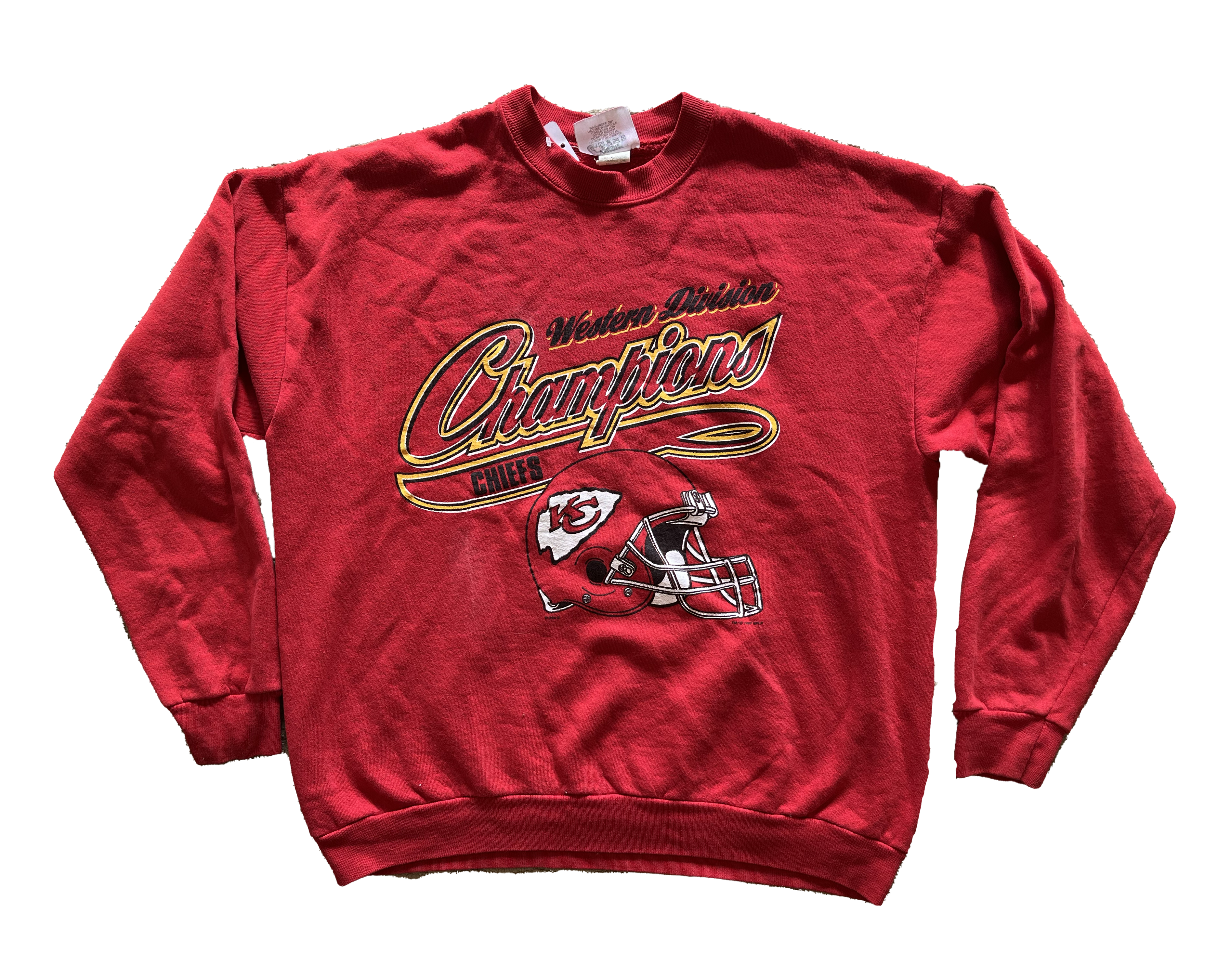 WESTSIDE STOREY VINTAGE | VINTAGE 97 CHIEFS WESTERN CHAMPS SWEATSHIRT - Westside Storey