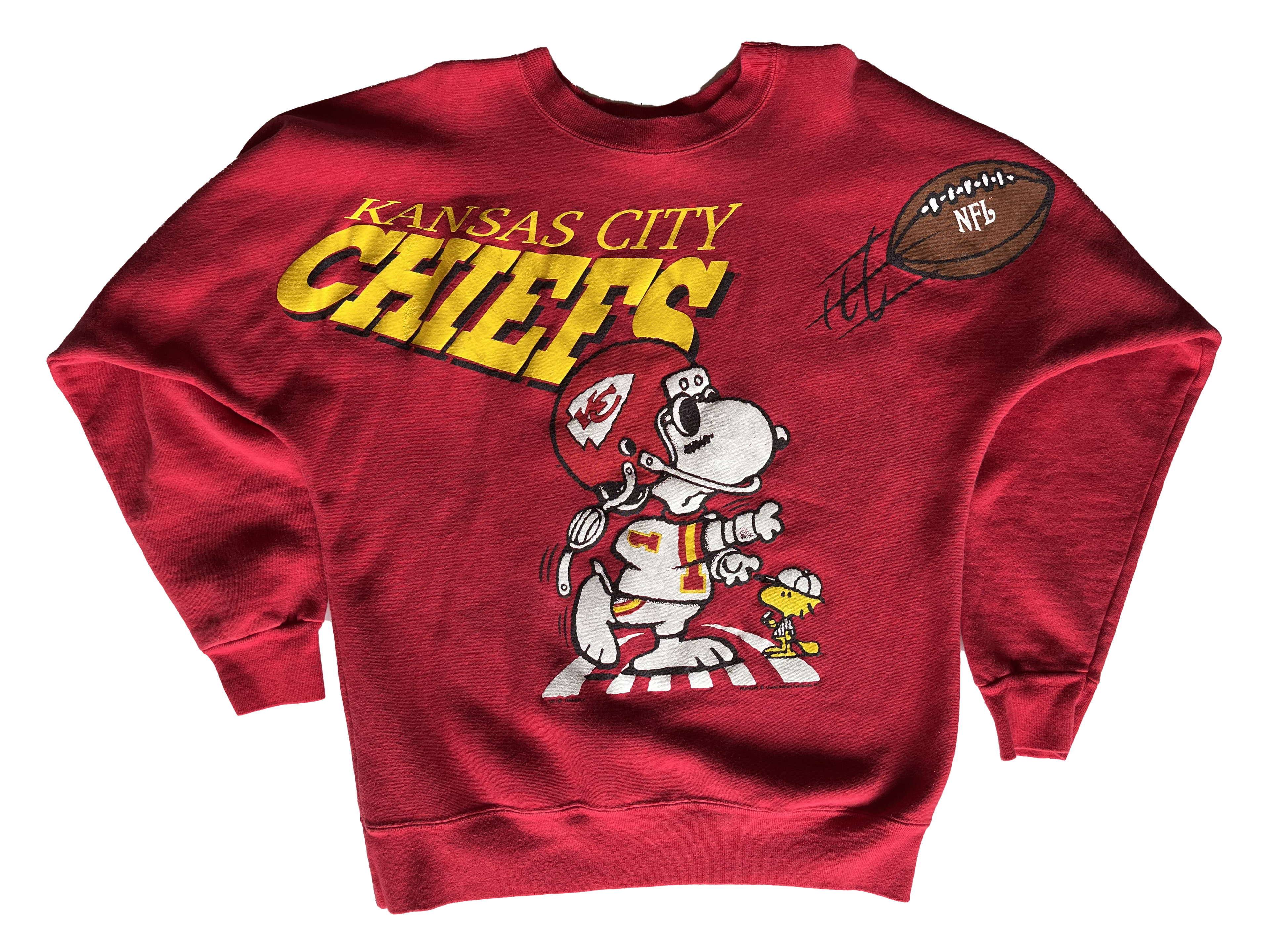 WESTSIDE STOREY VINTAGE | VINTAGE 90S SNOOPY CHIEFS SWEATSHIRT - Westside Storey