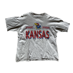 WESTSIDE STOREY VINTAGE | VINTAGE 90S KU JAYHAWKS STRIPED SHIRT - Westside Storey