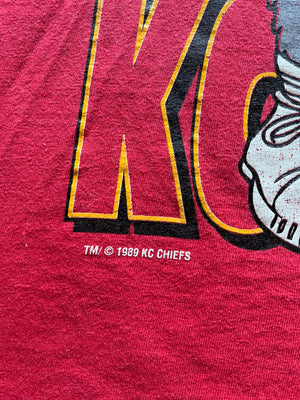 WESTSIDE STOREY VINTAGE | VINTAGE 90S KC WOLF CHIEFS TEE - Westside Storey
