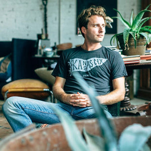 BELLBOY | KC PENNANT T-SHIRT - CHARCOAL Bellboy Apparel