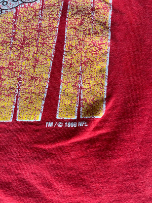 WESTSIDE STOREY VINTAGE | VINTAGE 90S TAZ TOUCHDOWN CHIEFS TEE - Westside Storey