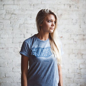 BELLBOY | KC PENNANT T-SHIRT - GREY/BLUE Bellboy Apparel