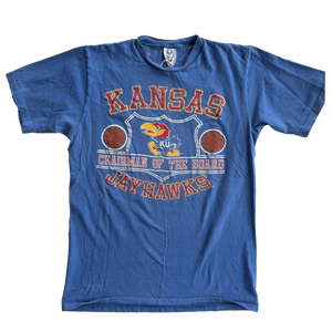 WESTSIDE STOREY VINTAGE | VINTAGE 90S KANSAS JAYHAWKS CHAIRMAN OF THE BOARD TEE - Westside Storey