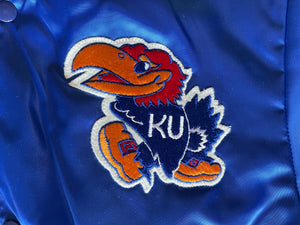 WESTSIDE STOREY VINTAGE | VINTAGE 80S KU JAYHAWKS SWINGSTER SATIN JACKET - Westside Storey