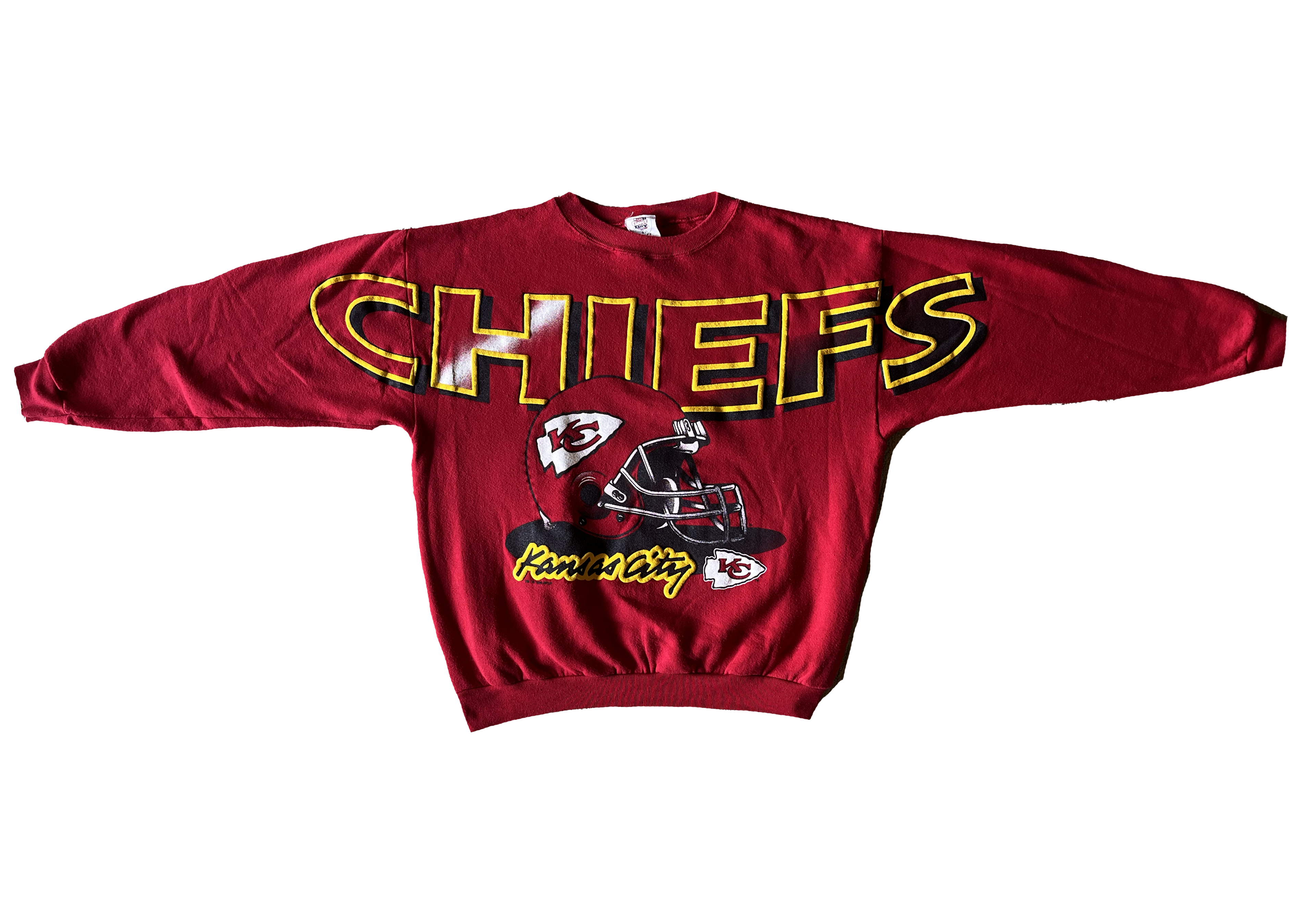 WESTSIDE STOREY VINTAGE | VINTAGE 90S CHIEFS SPELLOUT SWEATSHIRT - Westside Storey